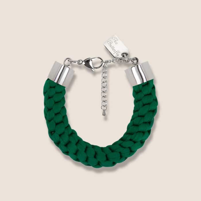 braided bracelet green