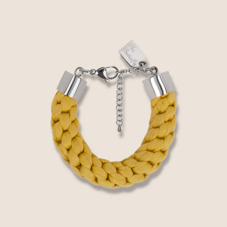braided bracelet yellow