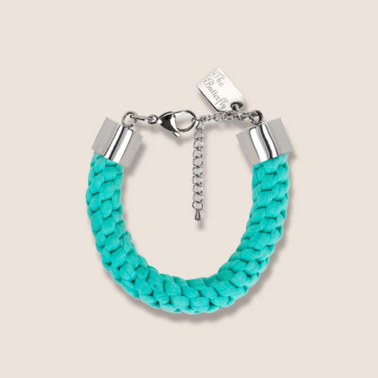 braided bracelet blue